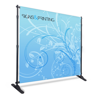 Pole Pocket Step and Repeat Promo